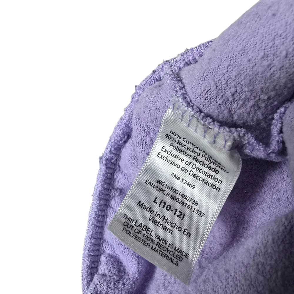 Wonder Nation Peace And Love Purple Pants Girls L 10-12